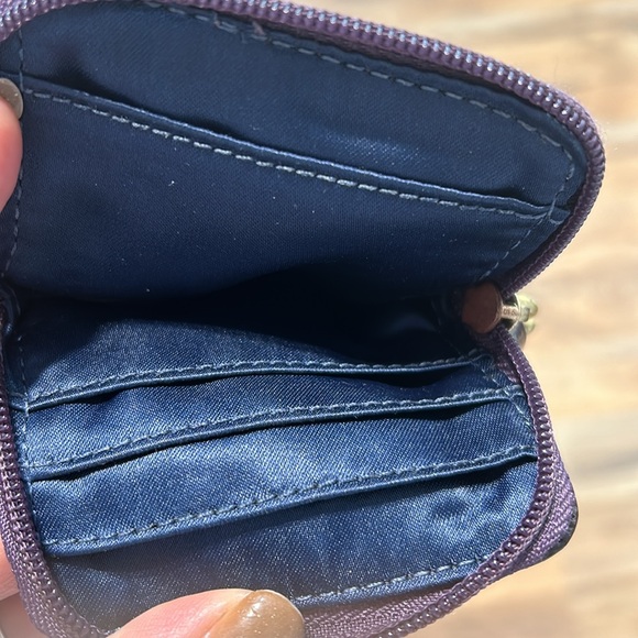 COACH LEGACY PURPLE LEATHER WRISTLET UNIVERSAL CARD HOLDER - Picture 5 of 8